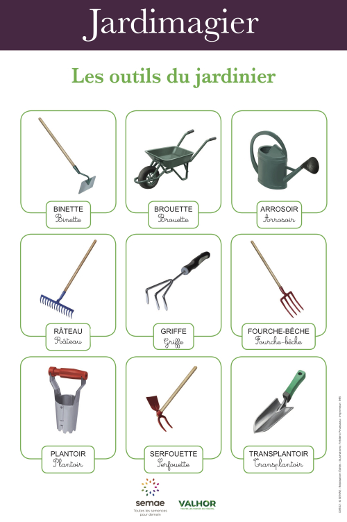 Les outils du jardinier